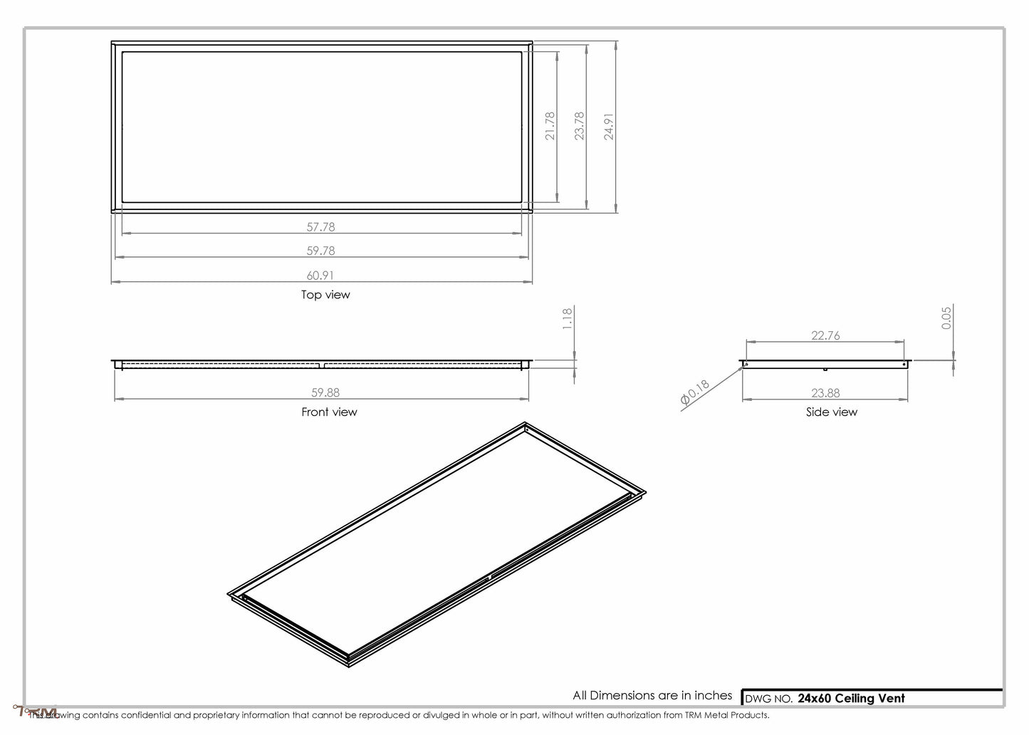 24x60-Modern-Ceiling-Vent Cover-TRM Metal- 60x24