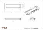 3.5x12 - Modern-Ceiling-Vent Cover-TRM Metal -  12x3.5