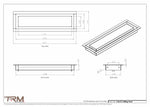 3.5x13 - Modern-Ceiling-Vent Cover-TRM Metal -  13x3.5