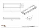3.5x14 - Modern-Ceiling-Vent Cover-TRM Metal -  14x3.5