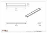 3.5x27 - Modern-Ceiling-Vent Cover-TRM Metal -  27x3.5