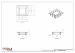 3.5x4 - Modern-Ceiling-Vent Cover-TRM Metal -  4x3.5