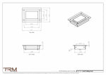 3.5x5 - Modern-Ceiling-Vent Cover-TRM Metal -  5x3.5
