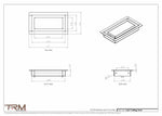 3.5x7 - Modern-Ceiling-Vent Cover-TRM Metal -  7x3.5