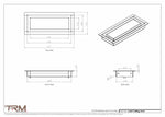 3.5x9 - Modern-Ceiling-Vent Cover-TRM Metal -  9x3.5
