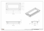 4.5x10  - Modern Ceiling Vent Cover - TRM Metal-10x4.5