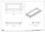 4.5x11 - Modern-Ceiling-Vent Cover-TRM Metal -  11x4.5