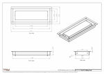4.5x12 - Modern-Ceiling-Vent Cover-TRM Metal -  12x4.5