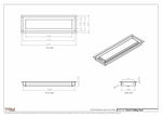 4.5x16 - Modern-Ceiling-Vent Cover-TRM Metal -  16x4.5