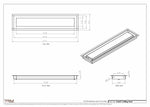 4.5x21 - Modern-Ceiling-Vent Cover-TRM Metal -  21x4.5