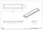 4.5x22 - Modern-Ceiling-Vent Cover-TRM Metal -  22x4.5