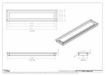 4.5x23 - Modern-Ceiling-Vent Cover-TRM Metal -  23x4.5