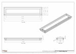 4.5x24 - Modern-Ceiling-Vent Cover-TRM Metal -  24x4.5