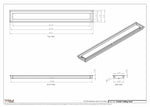 4.5x36 - Modern-Ceiling-Vent Cover-TRM Metal -  36x4.5