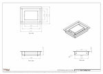 4.5x6 - Modern-Ceiling-Vent Cover-TRM Metal -  6x4.5