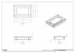 4.5x7 - Modern-Ceiling-Vent Cover-TRM Metal -  7x4.5