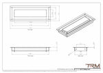 4x12  - Modern Ceiling Vent Cover - TRM Metal