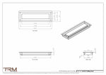 4x14.5 - Modern-Ceiling-Vent Cover-TRM Metal -  14.5x4