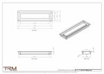 4x15.5 - Modern-Ceiling-Vent Cover-TRM Metal -  15.5x4