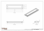 4x17.5 - Modern-Ceiling-Vent Cover-TRM Metal -  17.5x4