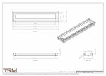 4x20.5 - Modern-Ceiling-Vent Cover-TRM Metal -  20.5x4