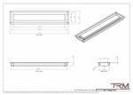 4x21- Modern Ceiling Vent Cover - TRM Metal (21x4)