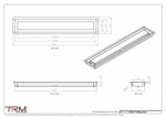 4x24.5 - Modern-Ceiling-Vent Cover-TRM Metal -  24.5x4