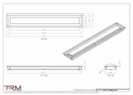4x27.5 - Modern-Ceiling-Vent Cover-TRM Metal -  27.5x4