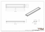 4x27-Modern Ceiling Vent Cover - TRM Metal (27x4)
