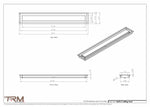 4x29.5 - Modern-Ceiling-Vent Cover-TRM Metal -  29.5x4