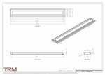 4x33.5 - Modern-Ceiling-Vent Cover-TRM Metal -  33.5x4