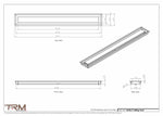 4x34.5 - Modern-Ceiling-Vent Cover-TRM Metal -  34.5x4