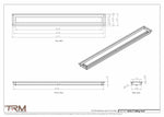 4x36.5 - Modern-Ceiling-Vent Cover-TRM Metal -  36.5x4