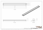4x53-Modern Ceiling Vent Cover - TRM Metal (53x4)