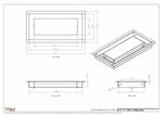 5.5x11 - Modern-Ceiling-Vent Cover-TRM Metal -  11x5.5