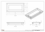 5.5x12 - Modern-Ceiling-Vent Cover-TRM Metal -  12x5.5