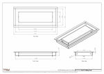 5.5x13 - Modern-Ceiling-Vent Cover-TRM Metal -  13x5.5