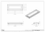 5.5x16 - Modern-Ceiling-Vent Cover-TRM Metal -  16x5.5