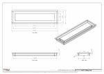 5.5x21 - Modern-Ceiling-Vent Cover-TRM Metal -  21x5.5