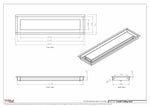 5.5x22 - Modern-Ceiling-Vent Cover-TRM Metal -  22x5.5