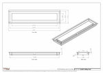 5.5x24 - Modern-Ceiling-Vent Cover-TRM Metal -  24x5.5
