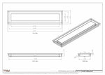 5.5x25 - Modern-Ceiling-Vent Cover-TRM Metal -  25x5.5