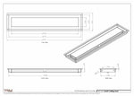 5.5x27 - Modern-Ceiling-Vent Cover-TRM Metal -  27x5.5