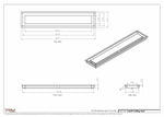 5.5x29 - Modern-Ceiling-Vent Cover-TRM Metal -  29x5.5