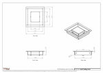 5.5x5 - Modern-Ceiling-Vent Cover-TRM Metal -  5x5.5