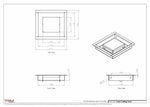 5.5x6 - Modern-Ceiling-Vent Cover-TRM Metal -  6x5.5