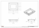 5.5x7 - Modern-Ceiling-Vent Cover-TRM Metal -  7x5.5