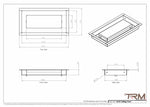 5x10-Modern Ceiling Vent Cover - TRM Metal (10x5)