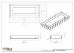 5x12.5 - Modern-Ceiling-Vent Cover-TRM Metal -  12.5x5