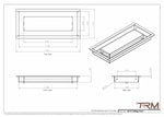 5x12-Modern Ceiling Vent Cover - TRM Metal (12x5)